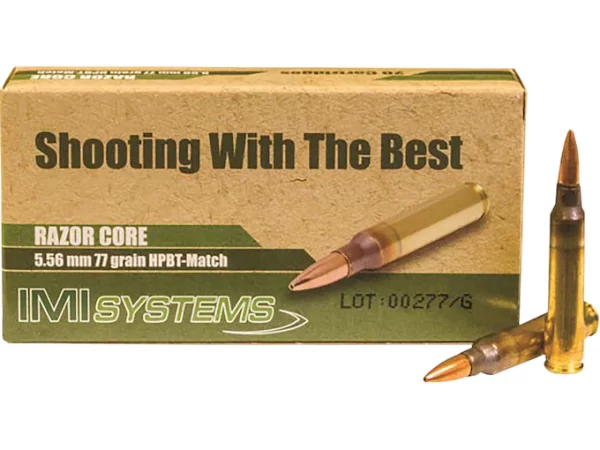 IMI Ammunition 5.56x45mm 77 Grain Razor Core