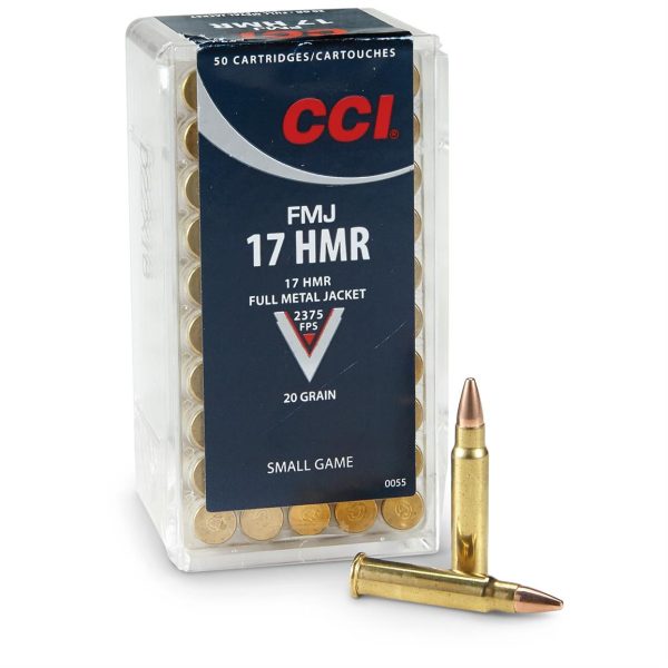 CCI Ammunition 17 Hornady Magnum Rimfire (HMR) 20 Grain Full Metal Jacket 500 rounds