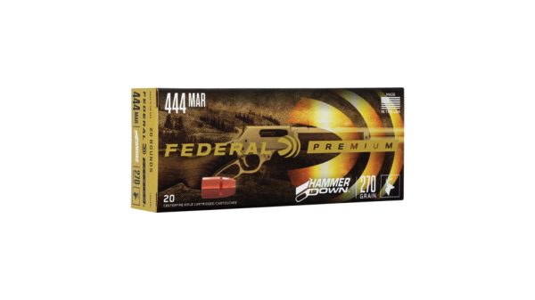 Federal Premium HammerDown .444 Marlin 270 Grain Bonded Hollow Point Brass Cased Centerfire Rifle Ammunition 500 ROUNDS