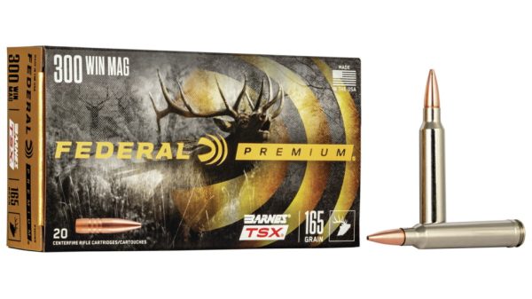 Federal Premium BARNES TSX .300 Winchester Magnum 165 grain Barnes Triple-Shock X Centerfire Rifle Ammunition 500 ROUNDS
