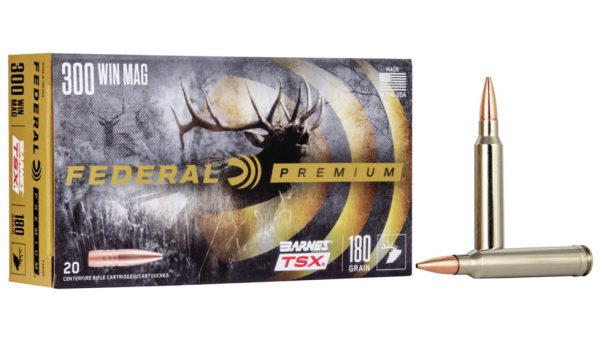 Federal Premium BARNES TSX .300 Winchester Magnum 180Grain Barnes Triple-Shock X Centerfire Rifle Ammunition 20Rounds