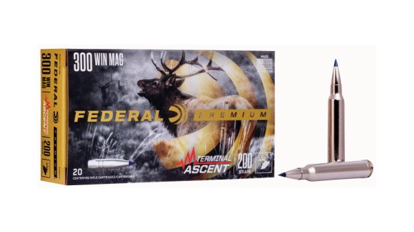 Federal Premium Terminal Ascent .300 PRC 215 Grain Terminal Ascent Brass Cased Centerfire Rifle Ammunition 500 ROUNDS