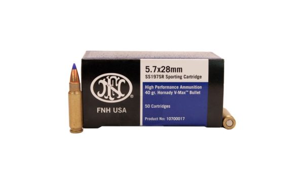Federal Premium Centerfire Handgun Ammunition 5.7x28mm 40 grain Hornady V-Max Brass Cased Centerfire Rifle Ammunition SS197SR Caliber: 5.7x28mm 500 RDS