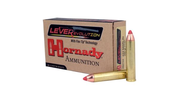 Hornady LEVERevolution .444 Marlin 265 Grain Flex Tip eXpanding Centerfire Rifle Ammunition 500 ROUNDS