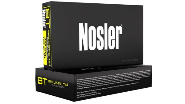 Nosler .308 Winchester 165 grain Ballistic Tip Brass Centerfire Rifle Ammunition 500 RDS