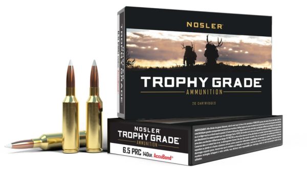 Nosler 6.5 PRC AccuBond 140 grain Brass Cased Rifle Ammunition 61014 Caliber: 6.5mm PRC, Number of Rounds: 500