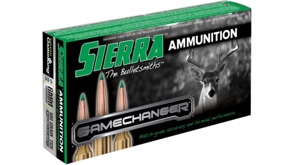 Sierra GameChanger 6mm Creedmoor 100 Grain, Sierra Tipped GameKing Brass Cased Centerfire Rifle Ammunition 500 ROUNDS