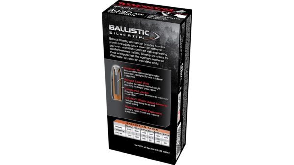 Winchester BALLISTIC SILVERTIP .30-30 Winchester 150 grain Fragmenting Polymer Tip Centerfire Rifle Ammunition 500 RDS - Image 2