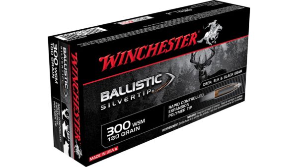 Winchester Ballistic Silvertip .300 WSM 180 Grain Polymer Tip Rifle Ammunition 500 ROUNDS
