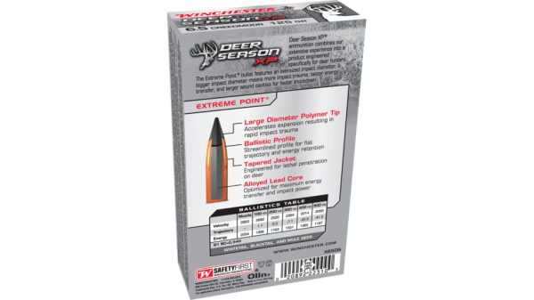 Winchester DEER SEASON XP 6.5mm Creedmoor Extreme Point 125 Grain - Image 3