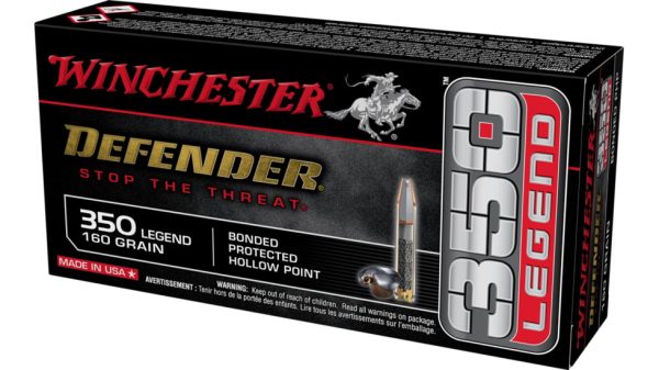 Winchester Defender .350 Legend 160 Grain Bonded PHP Rifle Ammunition 500 ROUNDS