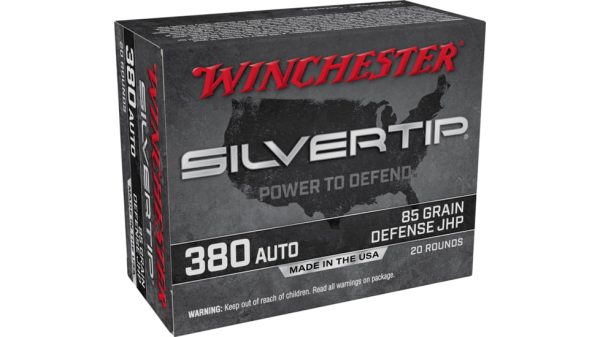 Winchester SUPER-X HANDGUN .380 ACP 85 grain Silvertip Jacketed Hollow Point Centerfire Pistol Ammunition  500 RDS
