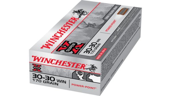 Winchester SUPER-X RIFLE .30-30 Winchester 170 grain Power-Point Brass Cased Centerfire Rifle Ammunition 500 RDS - Image 2