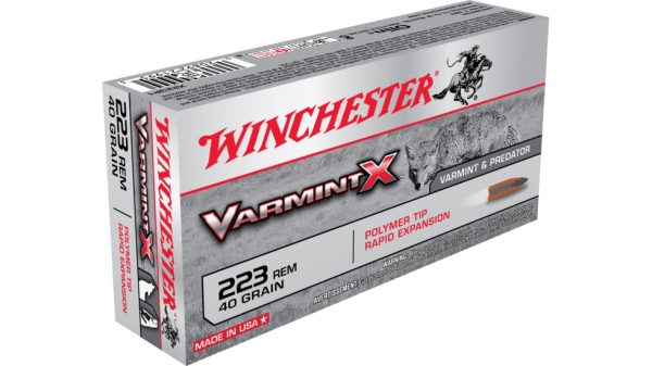 Winchester VARMINT X RIFLE .223 Remington 40 grain Rapid Expansion Polymer Tip Centerfire Rifle Ammunition  500 ROUNDS