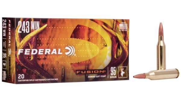 Fusion .243 Winchester 95 Grain Soft Point Centerfire Rifle Ammunition F243FS1 Caliber: .243 Winchester 500 Rounds
