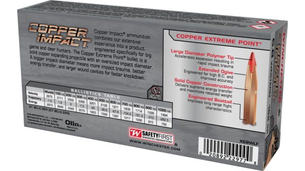 Winchester Copper Impact 6.8 Western 162 Grain AccuBond Long Range 200 Rounds - Image 2