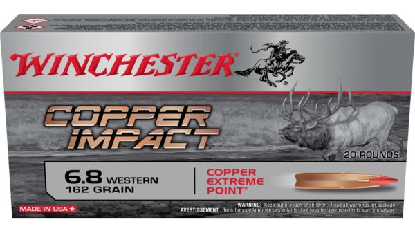 Winchester Copper Impact 6.8 Western 162 Grain AccuBond Long Range 200 Rounds