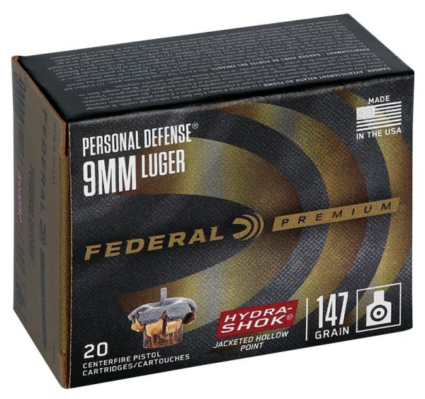 Federal Premium Hydra Shock 9mm 147 Grain 500 Rounds - Image 2