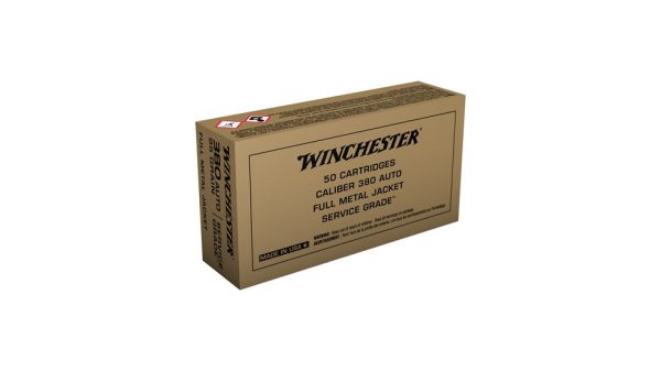 Winchester SERVICE GRADE .380 ACP FMJ 95Grain